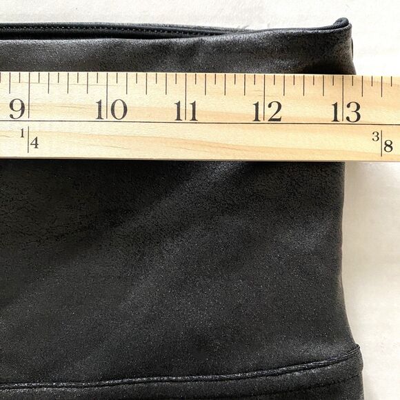 SPANX Ready-to-Wow! Faux Leather Black Stretchy Leggings PL - Picture 6 of 11